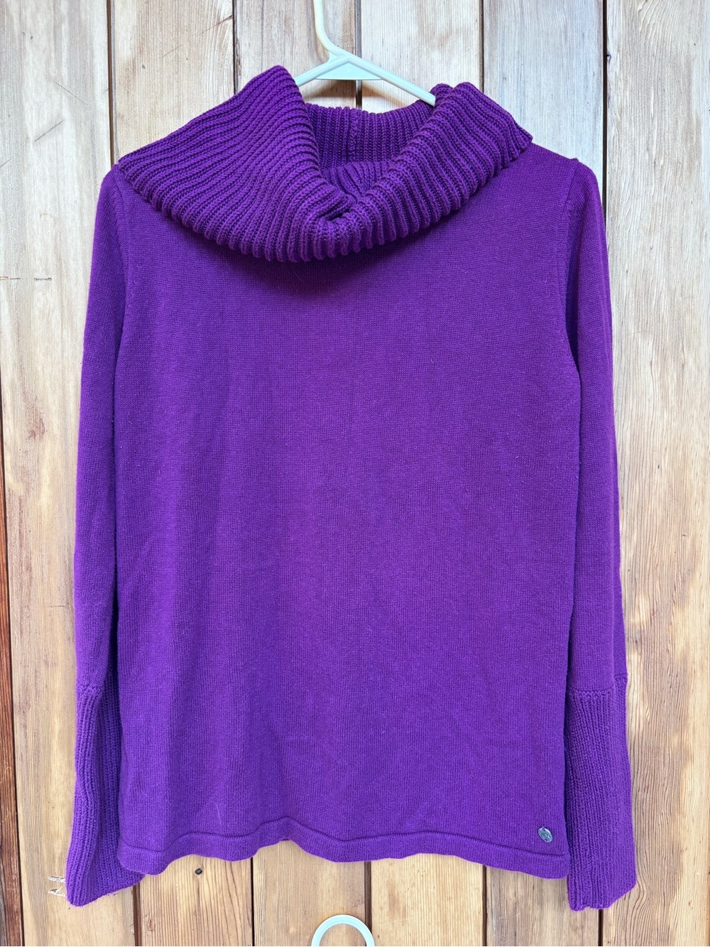 Mexx Purple Cowl Neck Knit Sweater Size M